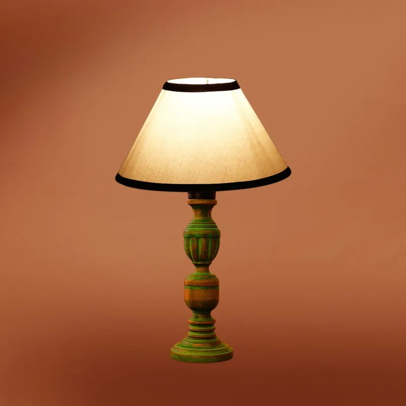 Arvello Niro Wooden Table Lamp - White media 7