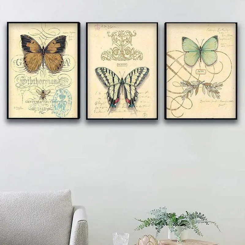 Flutter Frame Wall Painting - Set Of Three media 1