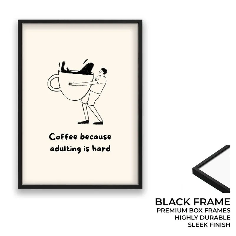 Bold Brew Archival Canvas Wall Art - Black media 8