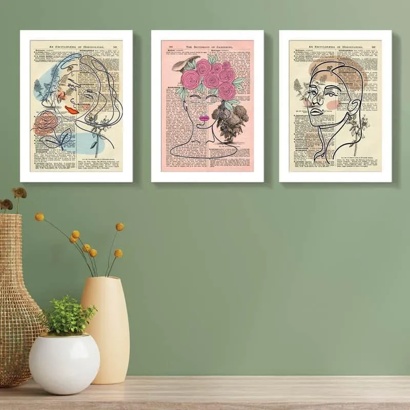 Feminine Bloom Wall Art - Set Of Three media 1