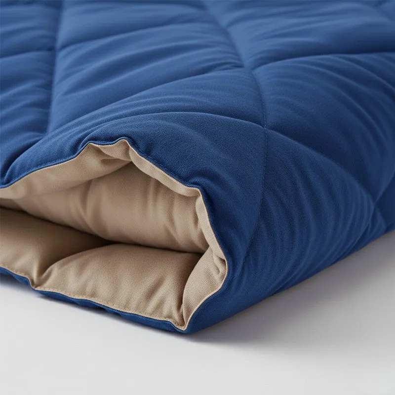 Plumora Reversible Comforter (Blue & Beige) - 400 GSM media 5