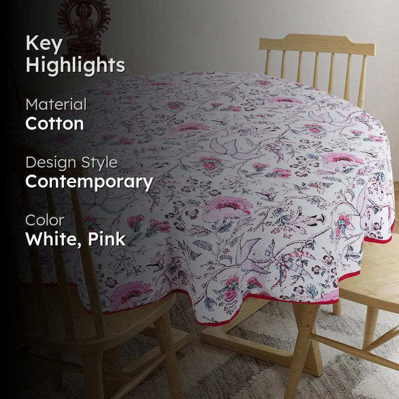 Muhina Table Cover (Pink) - Four Seater media 2