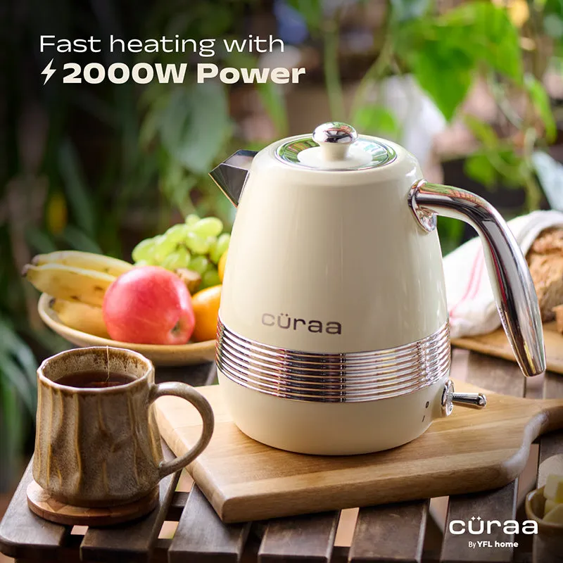Cüraa By YFL Home Retro Electric Kettle (Beige/2000 W) - 1.8 Litre media 3