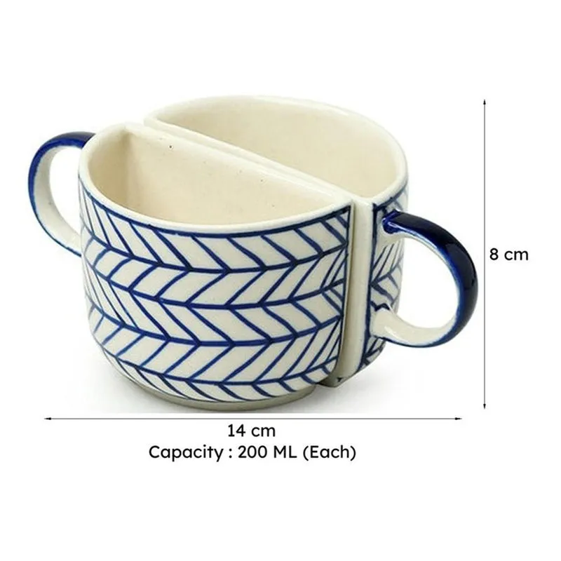 The Ceramic Tea Cup (200 mL Each) - Set of Two media 11