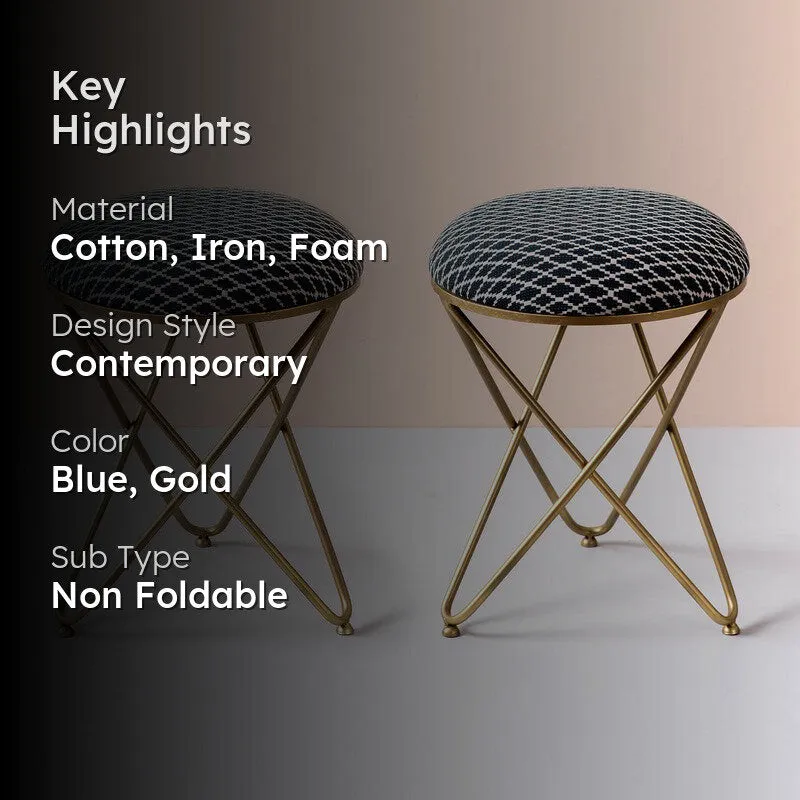 Frantz Metallic Stool - Set Of Two media 2