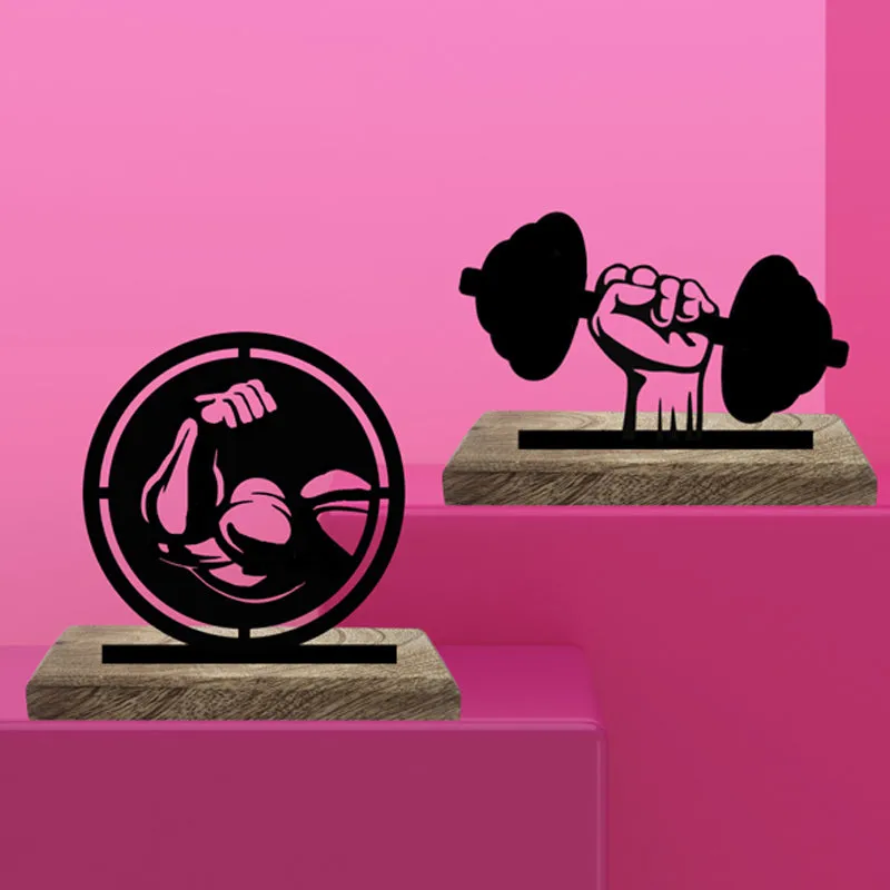 Gym For Life Showpiece - Set Of Two media 3