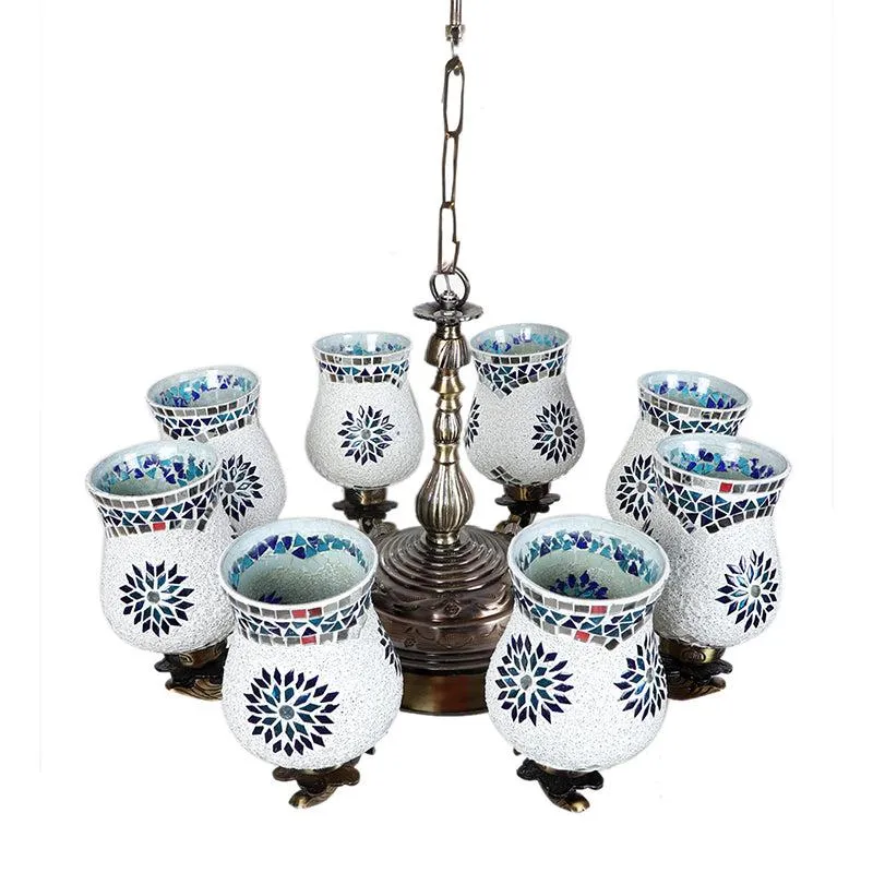 Prita Vilona Mosaic Golden Antique Ceiling Lamp media 4