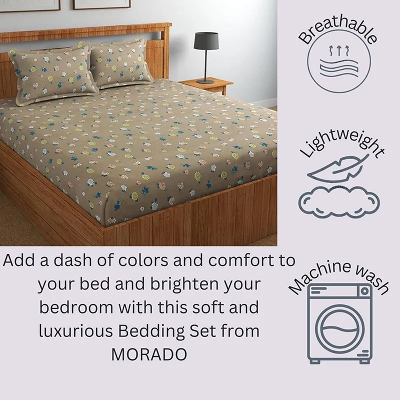 Myrtle Floral Microfiber Bedsheet - 110 GSM media 8