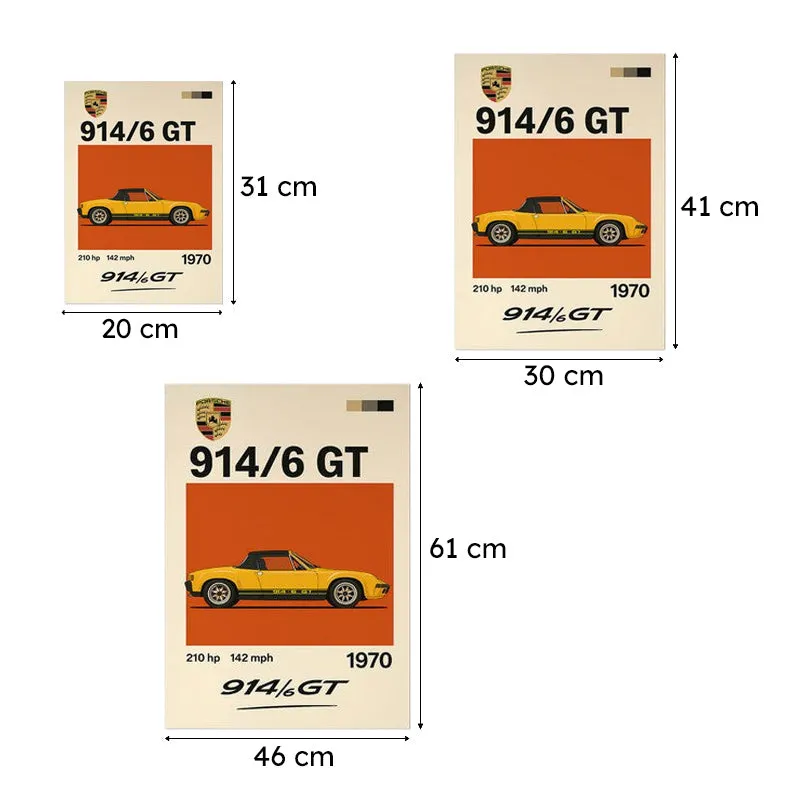 Porsche Performance Wall Poster - Yellow media 9