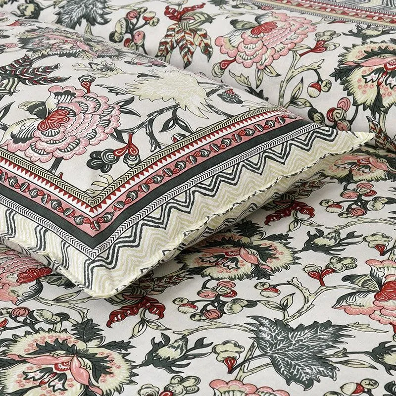 Yukta Printed Cotton Bedsheet (Pink) - 160 TC media 3