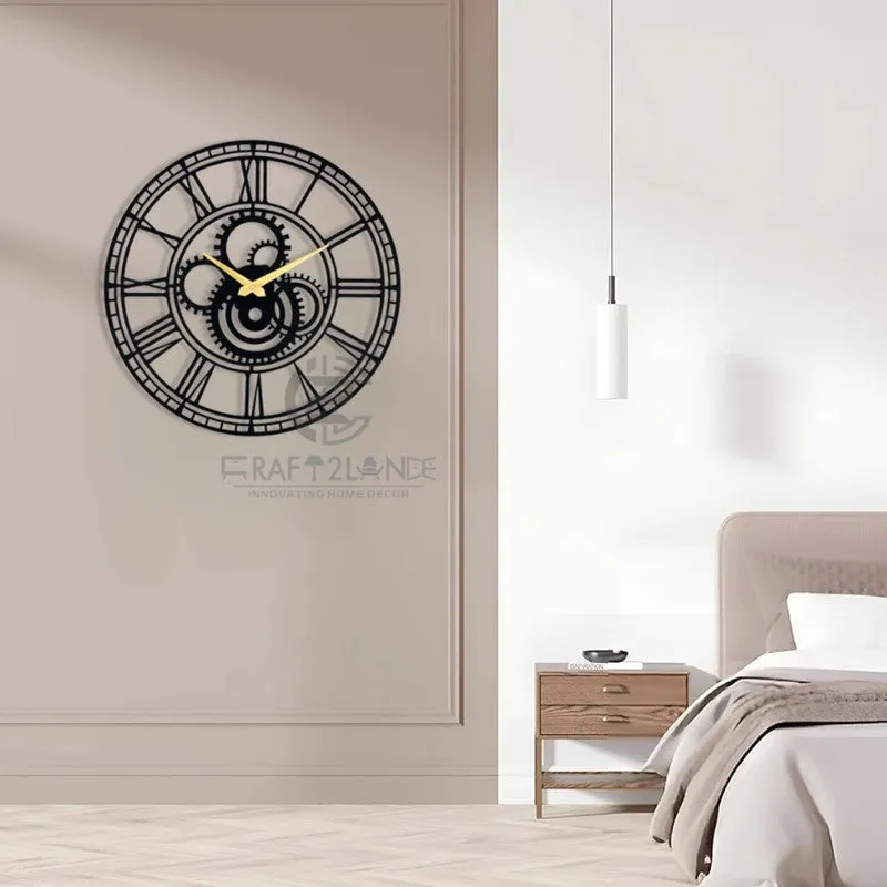 Rhythm Silent Wall Clock - Black media 6