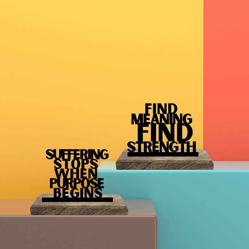 Purpose & Strength Showpiece - Set Of Two