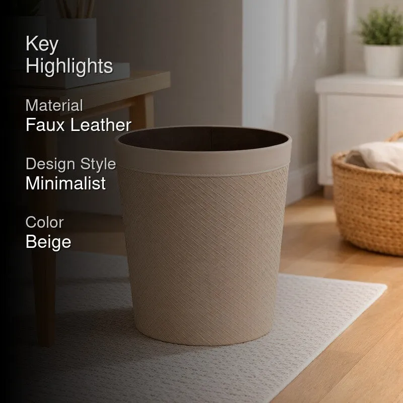 AarviDecor SmartSpace Faux Leather Dustbin media 2