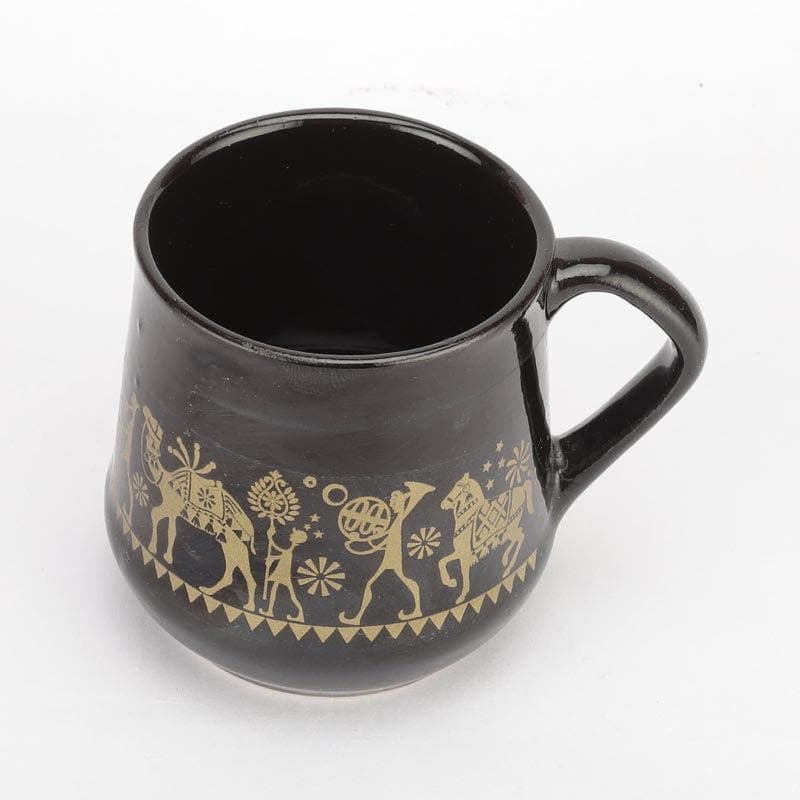 Tribal Ceramic Tea Cup (150 mL Each)  -  Set of Six media 6