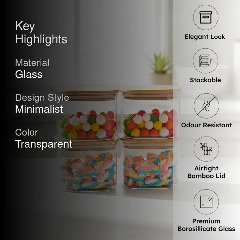 Holdr Glass Jar (300 mL Each) - Set Of Four - 2