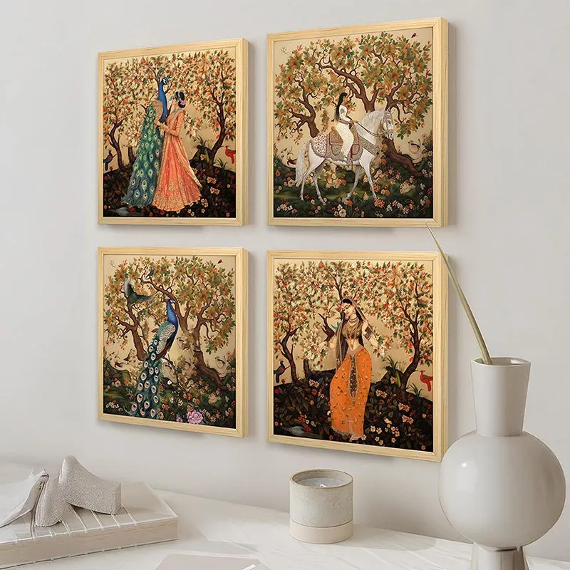 Frolicking In Garden II Wall Art - Set Of Four media 5