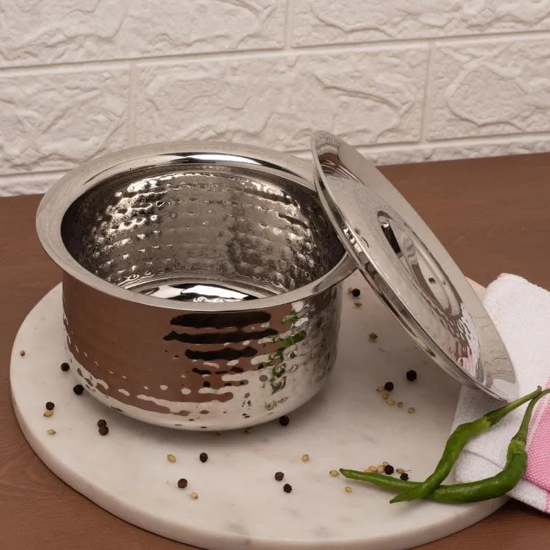 Serendipity Stainless Steel Pateela With Lid - 4850 mL media 4