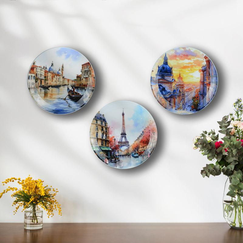 City Magma Wall Plate - Set Of Three
