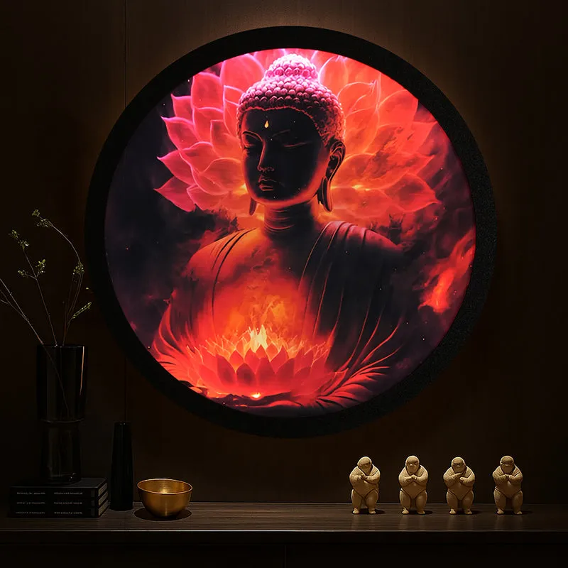 Kamala Buddha Backlit Wall Art media 6