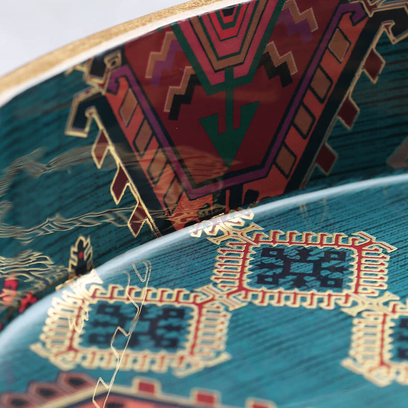 India Circus Adisa Round Serving Tray media 4