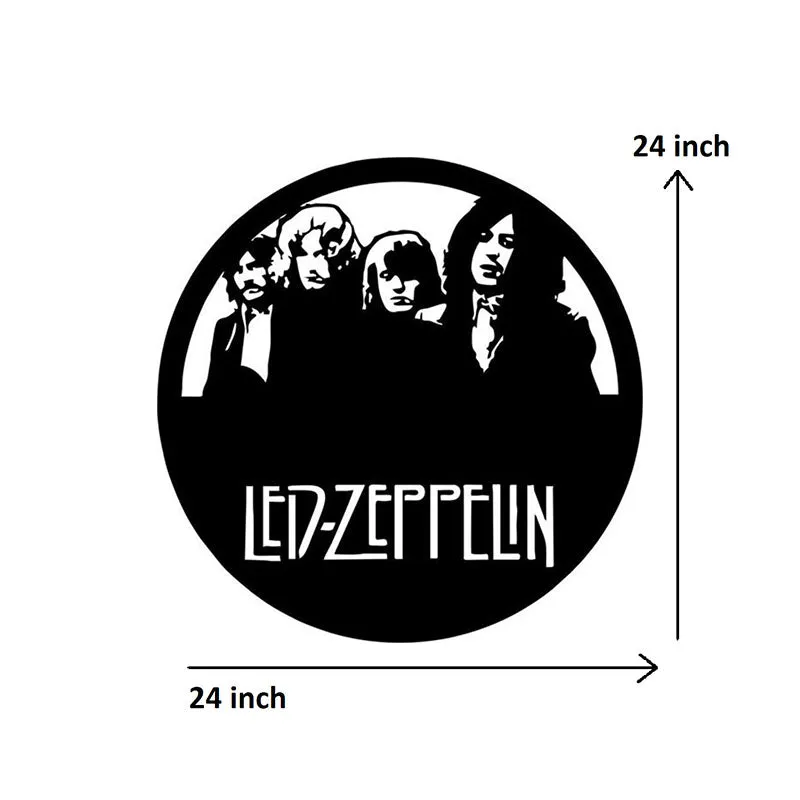 Led Zeppelin Black Iron Wall Accent media 5
