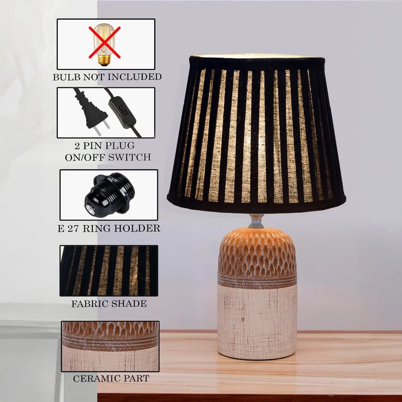 GlowMorph Ceramic Table Lamp - Black media 6