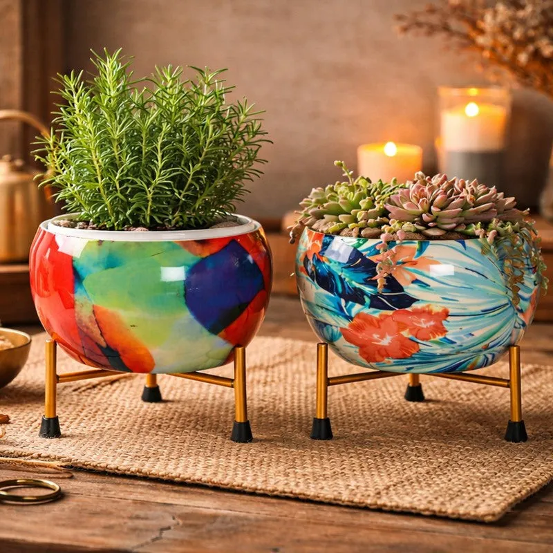 Verdant Leaf Pots & Planters - Set of Two media 6
