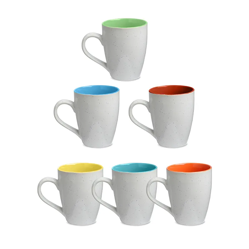 Nitna Ceramic Coffee Mug (250 mL Each) - Set of Six media 4