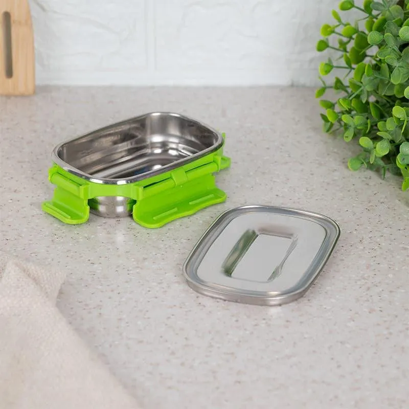 Savory Insulated Steel Lunch Box (Green) - 150 mL media 5