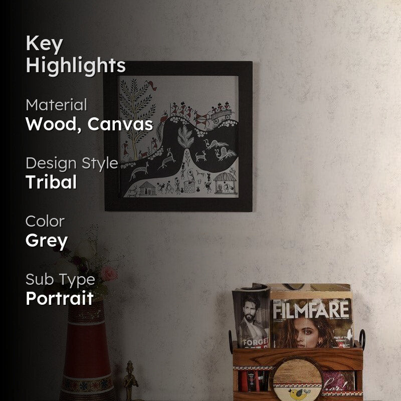 Vaya Warli Canvas Wall Art media 2