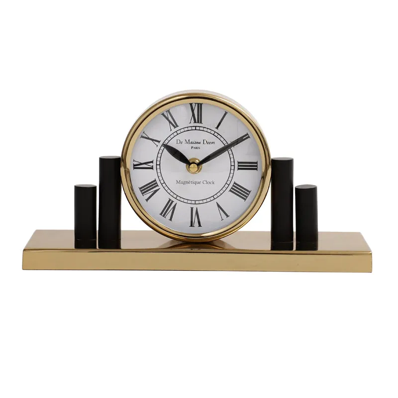 Opal Harbour Table Clock - Gold media 3