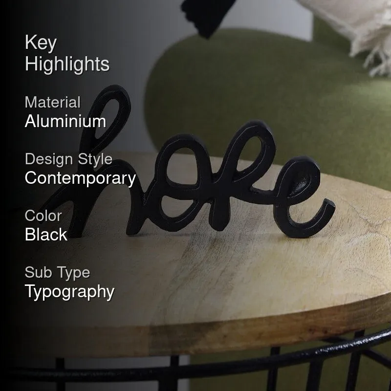 Hope Loop Typography Showpiece - Black media 2