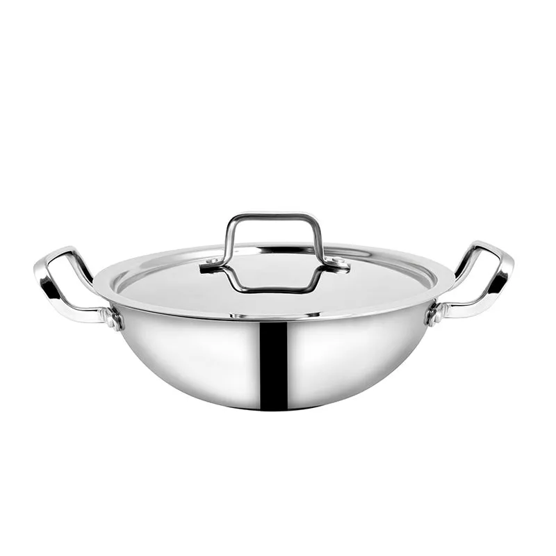 Trivanta Triply Kadhai With Lid - 2000 mL media 5