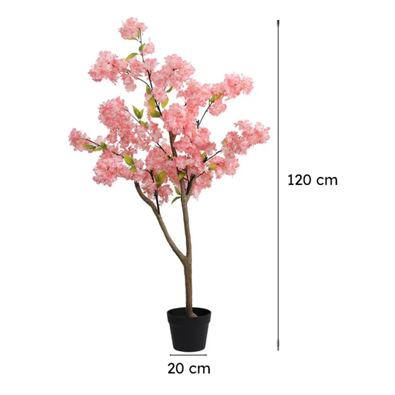 Artificial Cherry Blossom Plant With Pot - 4.2 ft media 9