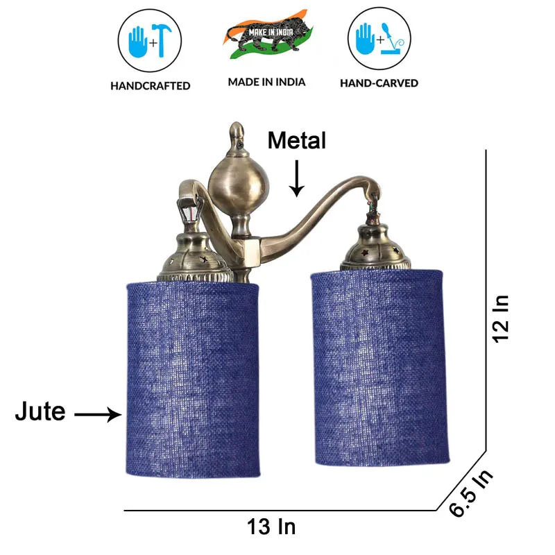OpalGlo Cylindrical Metal Wall Lamp media 7