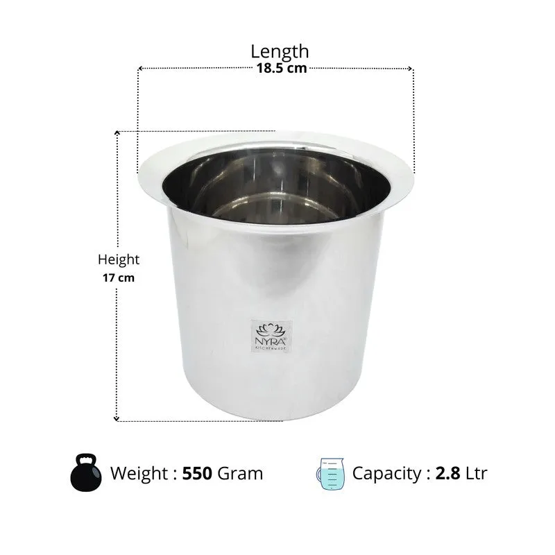 Deeptop Stainless Steel Pateela - 2800 mL media 8