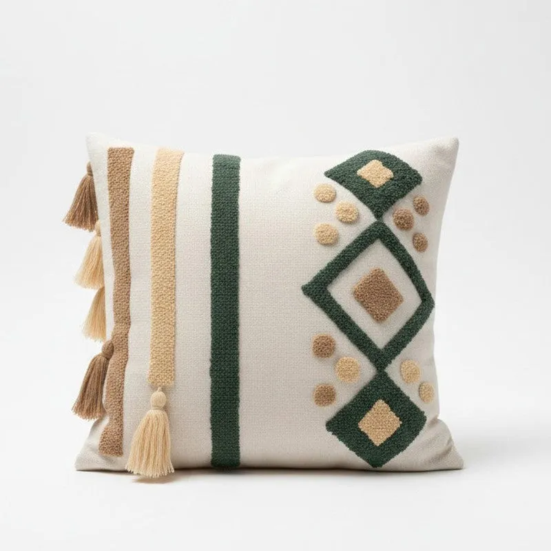 Petra Cotton Tufted Cushion Cover media 4