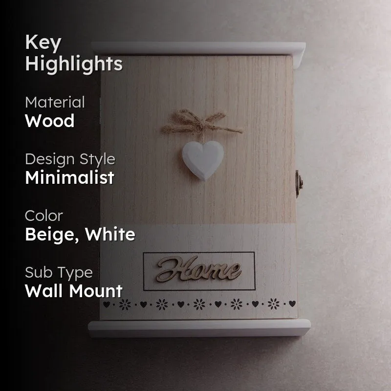 Heart Home Wooden Key Holder media 2