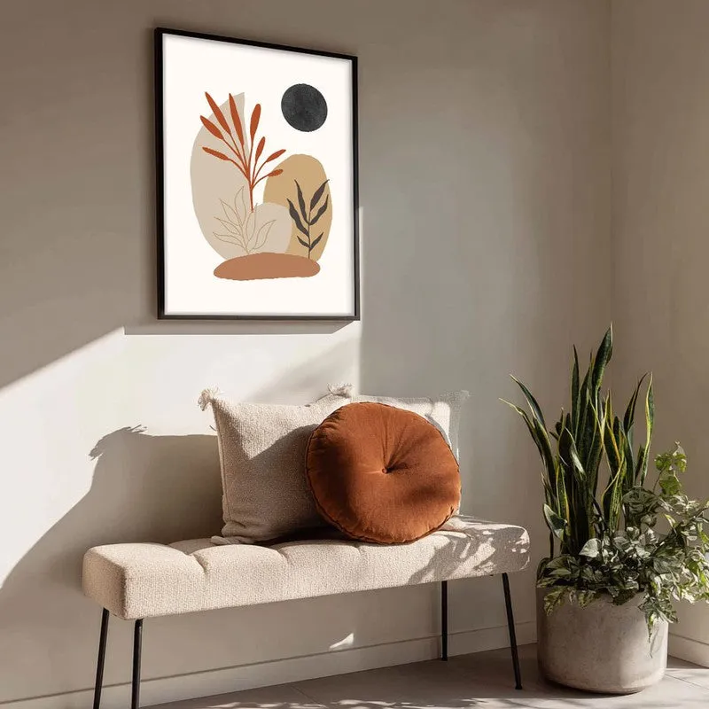 Botanical Balance Canvas Wall Painting With Black Frame media 4
