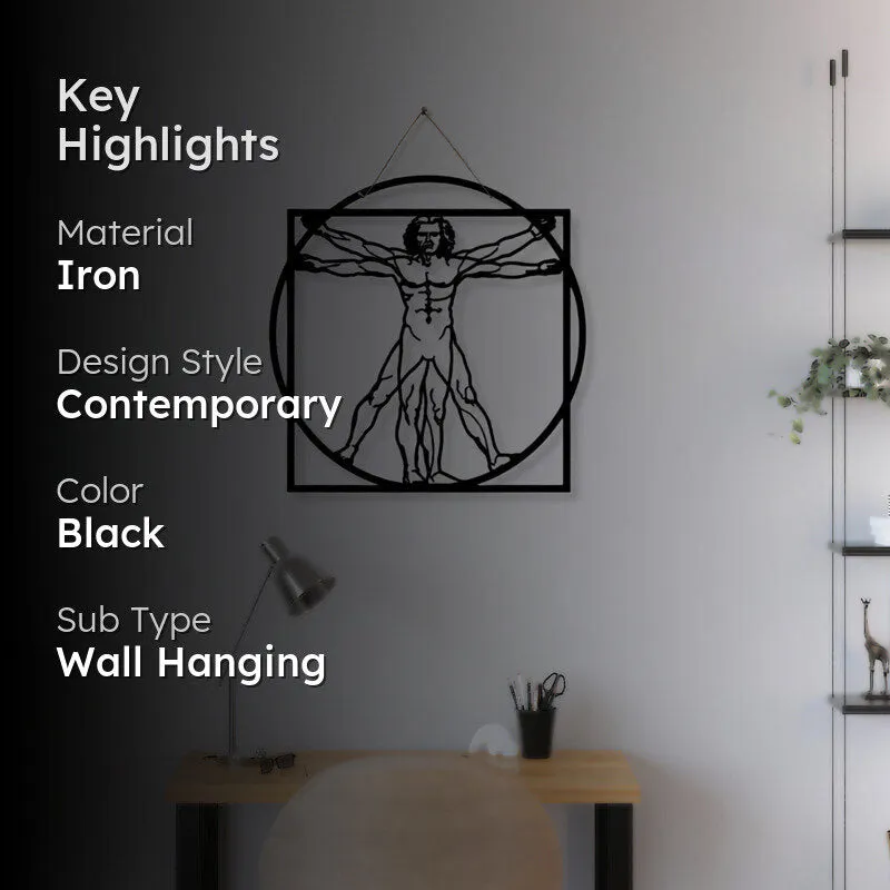 Vitruvian Man Iron Wall Accent media 2