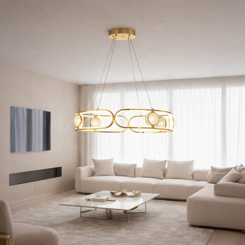 Celestial Loops Metal LED Ceiling Lamp media 3