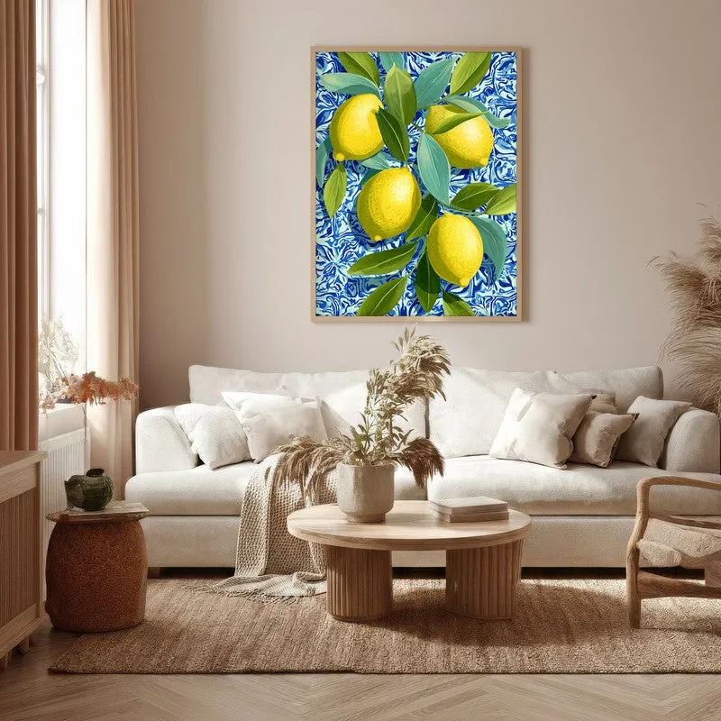 Citrina Canvas Wall Painting - Brown Frame media 5