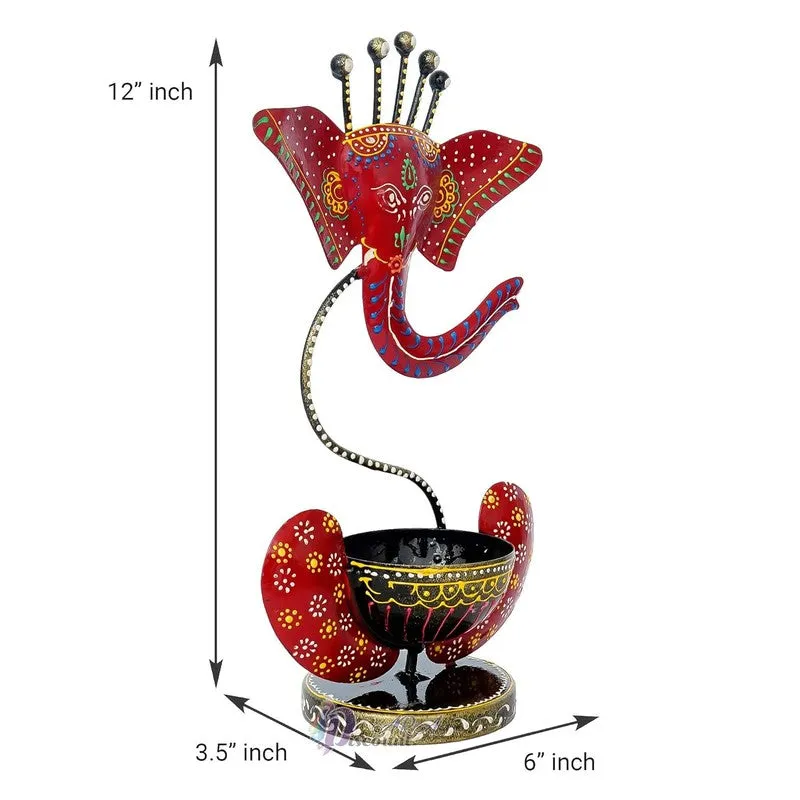 Aureum Glow Premium Candle Holder - Red,Black media 7