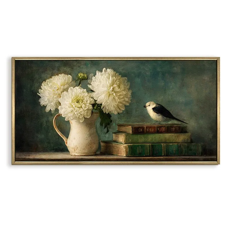 Petal Portrait Canvas Wall Painting With Frame media 3