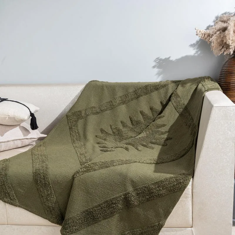 Nixia Table Tufted Tassled Throw - Rectangle media 1