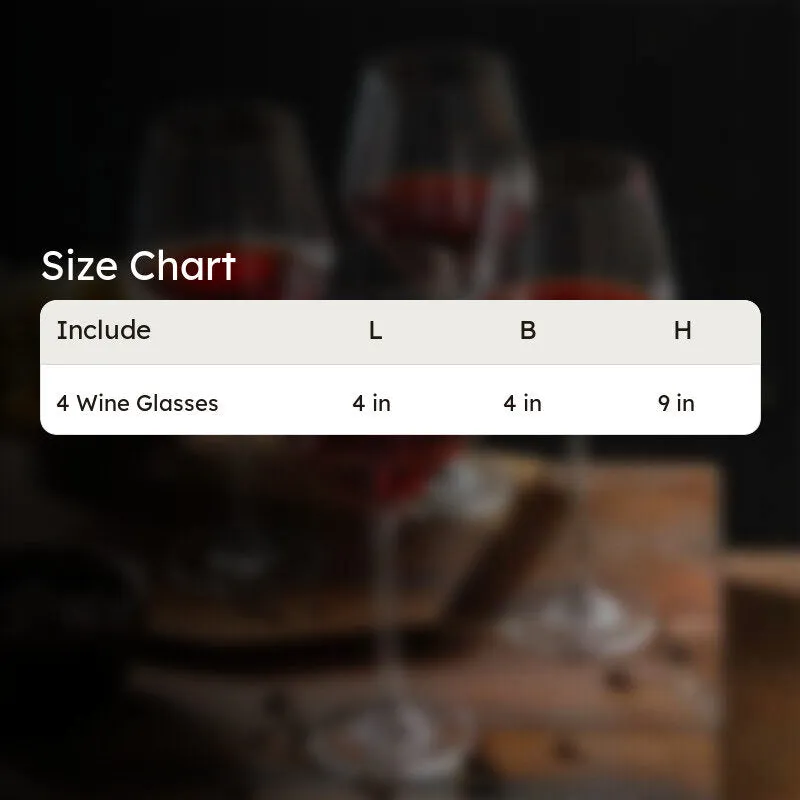 Vintage Vino Red Wine Glass (450 mL) - Set Of Four media 9