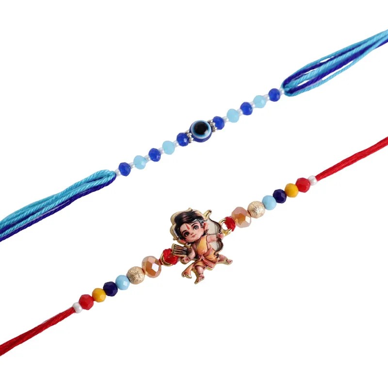 Shri Rama Rakhi with Roli Chawal - Three Piece Set media 5