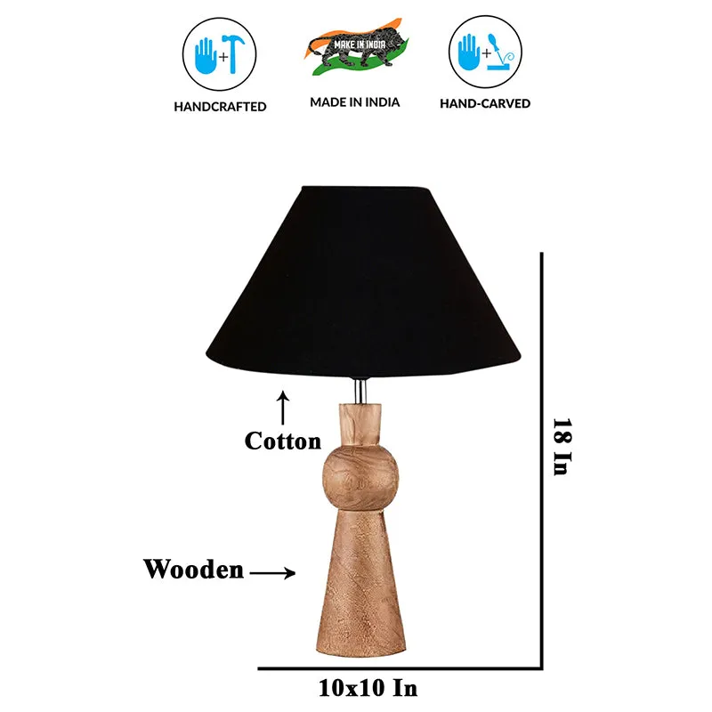 Angler Neo Wooden Table Lamp - Black,Brown media 5