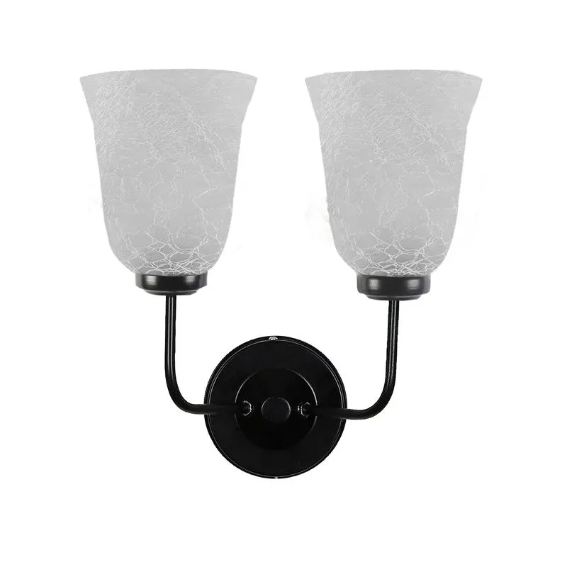 Crystal Bloom Dual Shade Glass Wall Lamp media 9