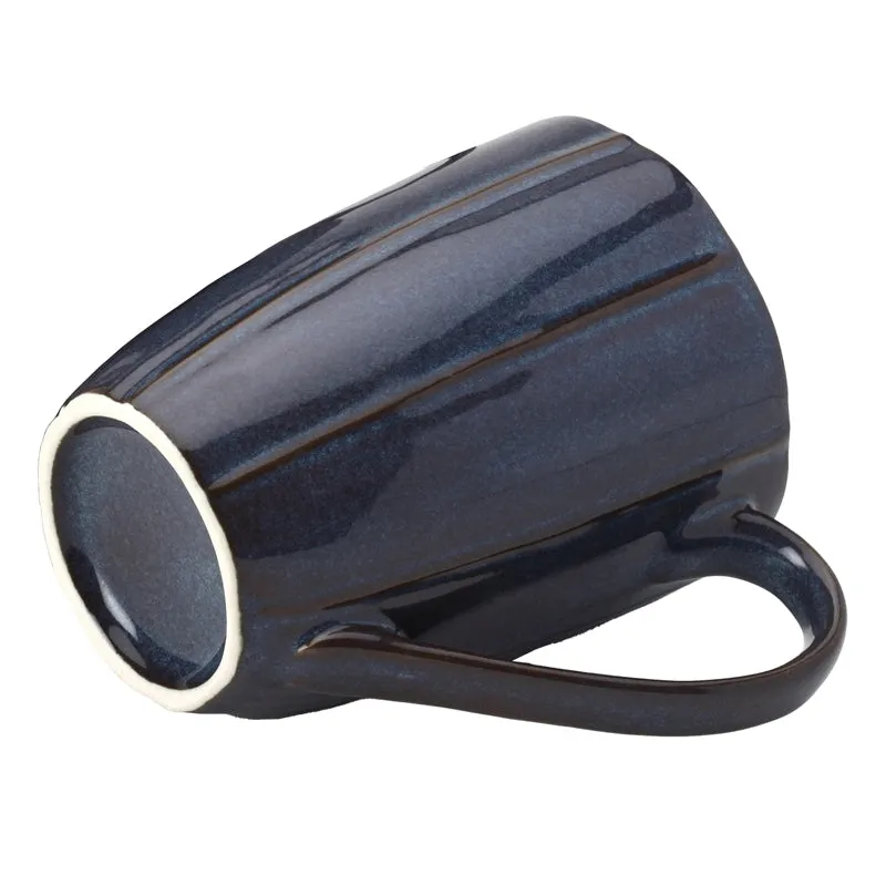 Ciro Porcelain Coffee Mug (300 mL) - Denim Bluue media 3